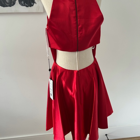 New Sherri Hill red size 12 dress cocktail homecoming - Picture 8 of 9